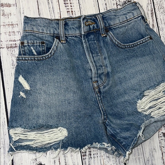 BDG Pax Denim Distressed Women's Shorts‎ Sz. W26 - Picture 4 of 7